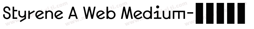 Styrene A Web Medium字体转换